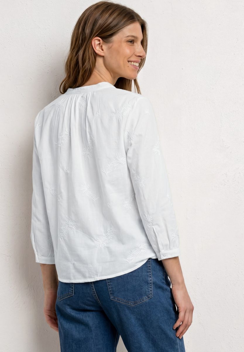 3/4-Arm Bluse mit Embroidery