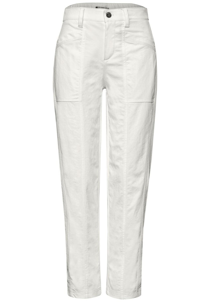 High Waist Barrel Leg Hose im Casual Fit