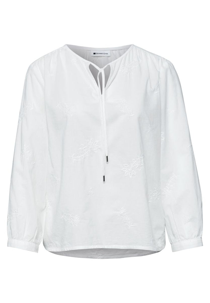 3/4-Arm Bluse mit Embroidery
