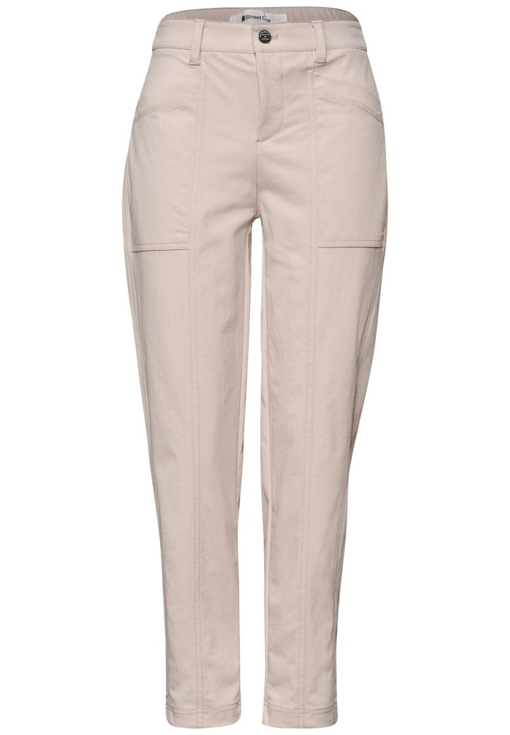 High Waist Barrel Leg Hose im Casual Fit