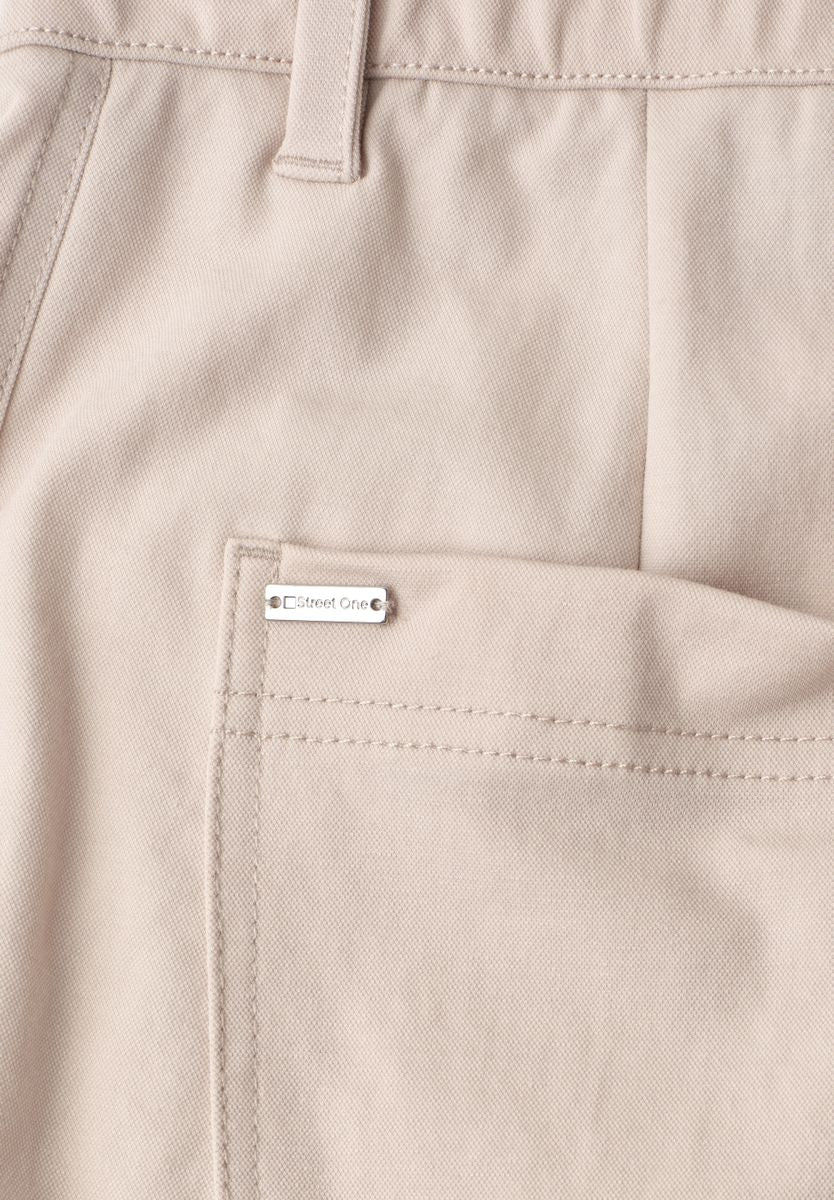 High Waist Barrel Leg Hose im Casual Fit