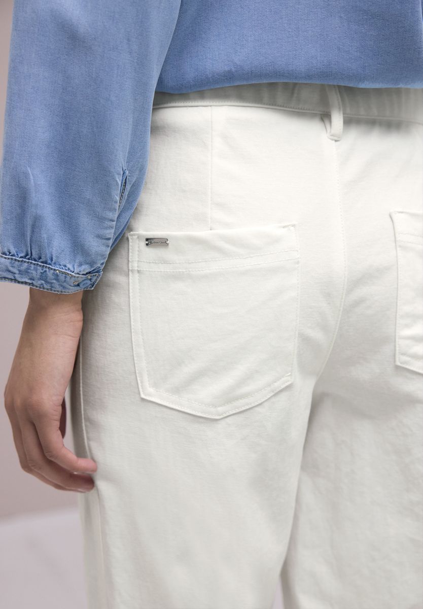 High Waist Barrel Leg Hose im Casual Fit