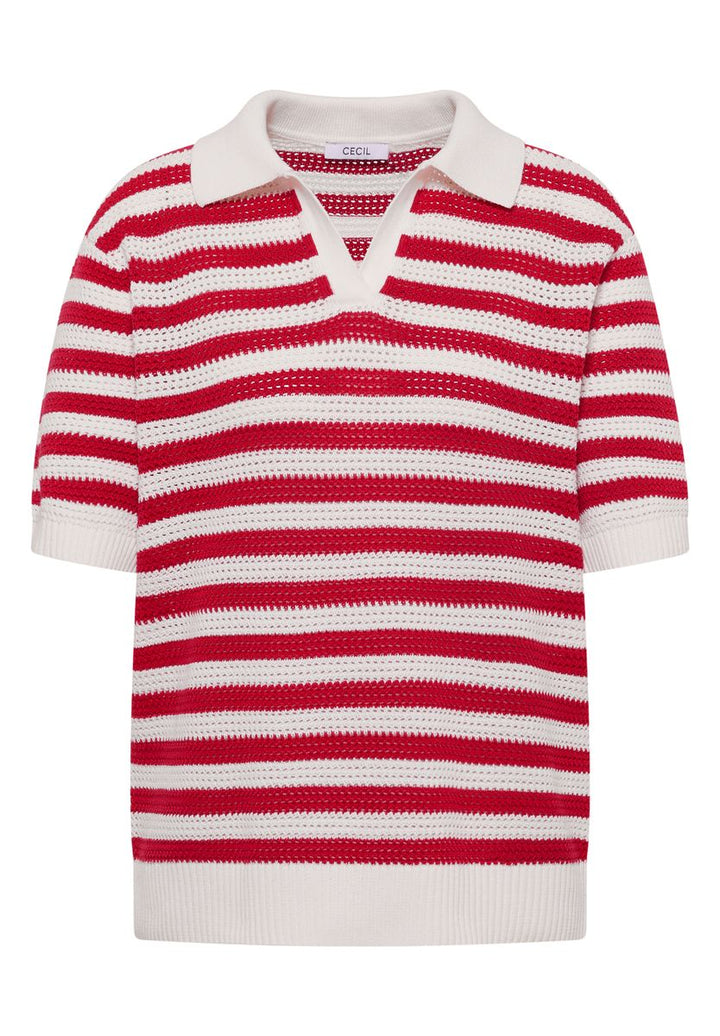 Kurzarm Poloshirt in Mesh-Qualität