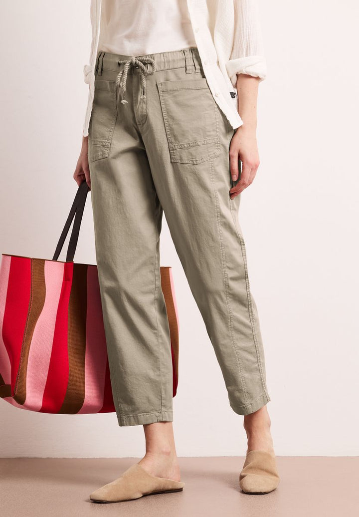 Barrel Leg Hose aus Twill-Ware