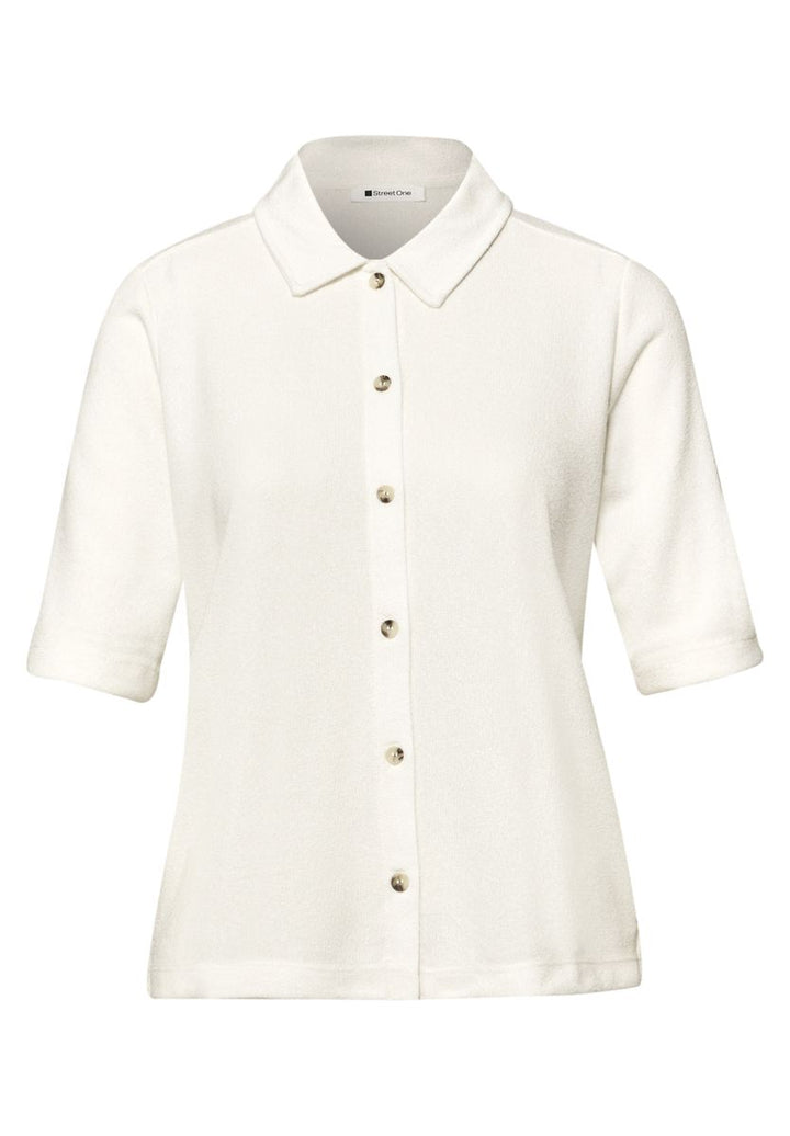 Kurzarm Shirt mit Knopfleiste
