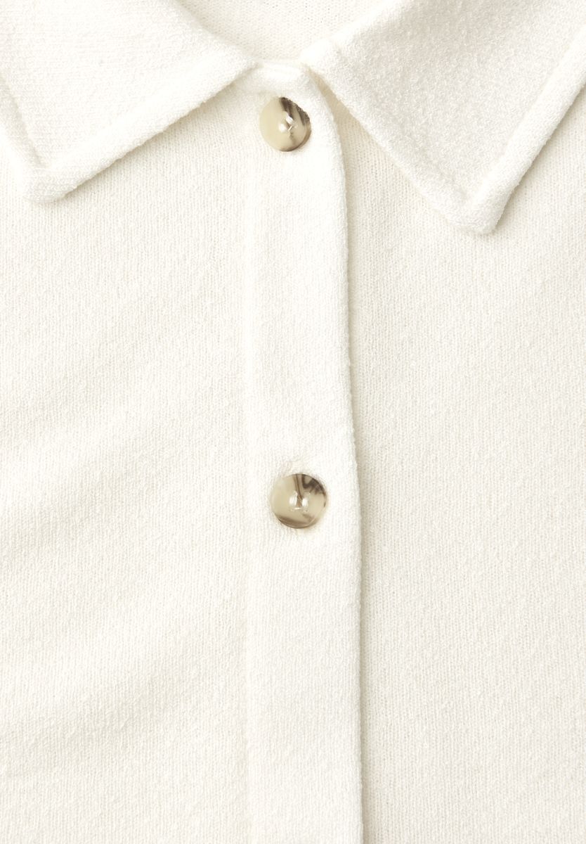 Kurzarm Shirt mit Knopfleiste