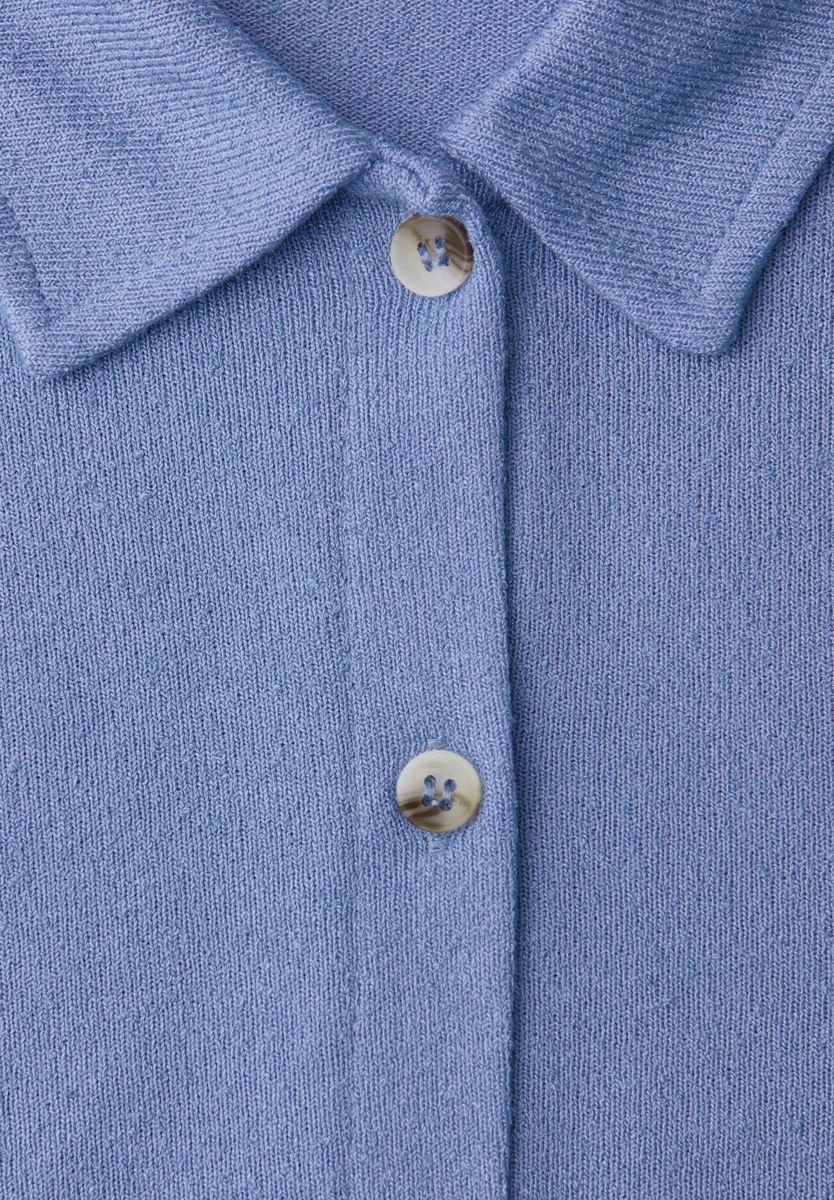 Kurzarm Shirt mit Knopfleiste