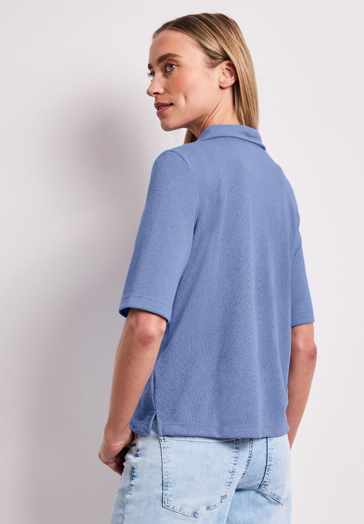 Kurzarm Shirt mit Knopfleiste