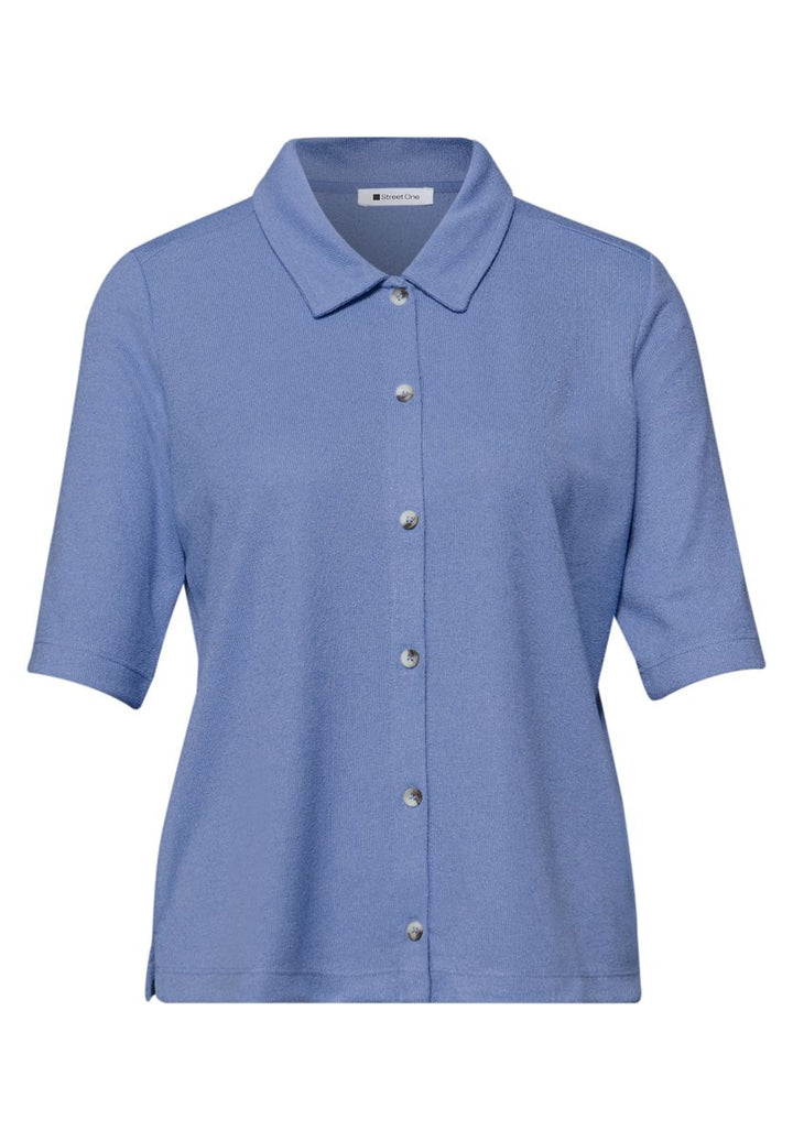 Kurzarm Shirt mit Knopfleiste