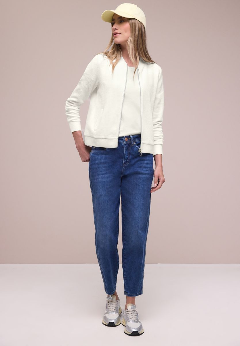 Blouson mit Zipper und Struktur
