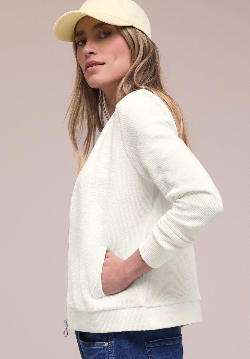 Blouson mit Zipper und Struktur