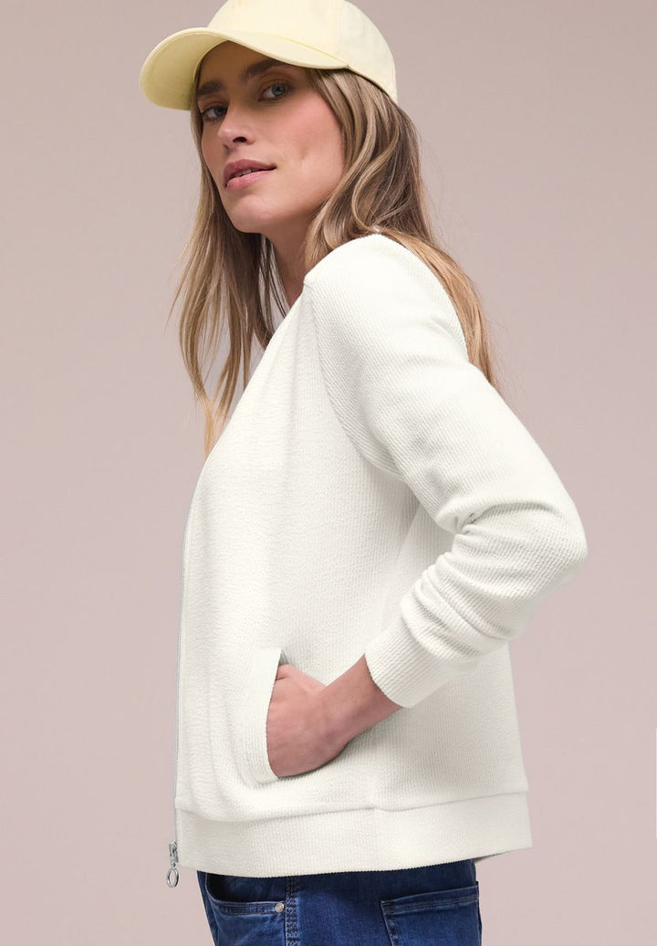 Blouson mit Zipper und Struktur