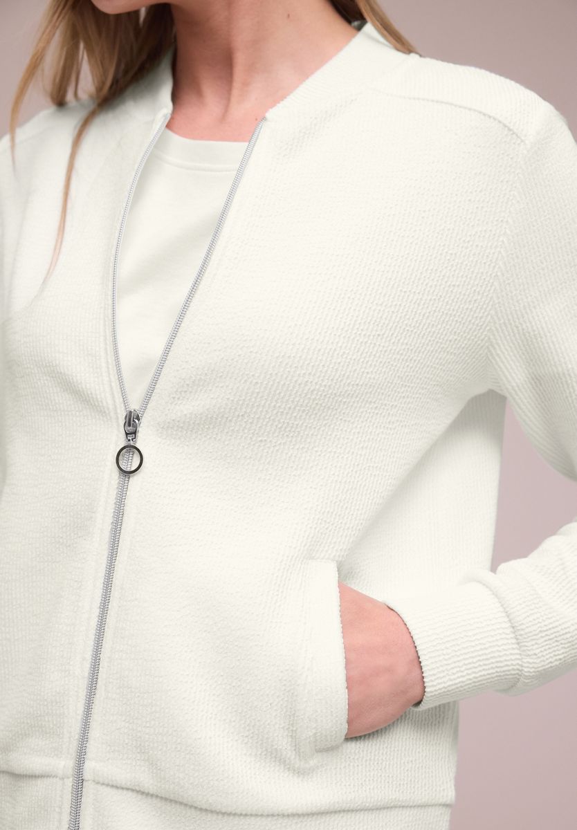 Blouson mit Zipper und Struktur