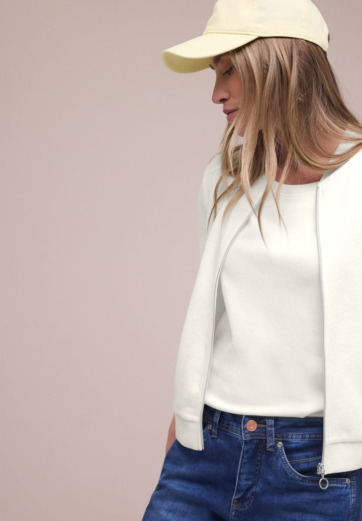 Blouson mit Zipper und Struktur