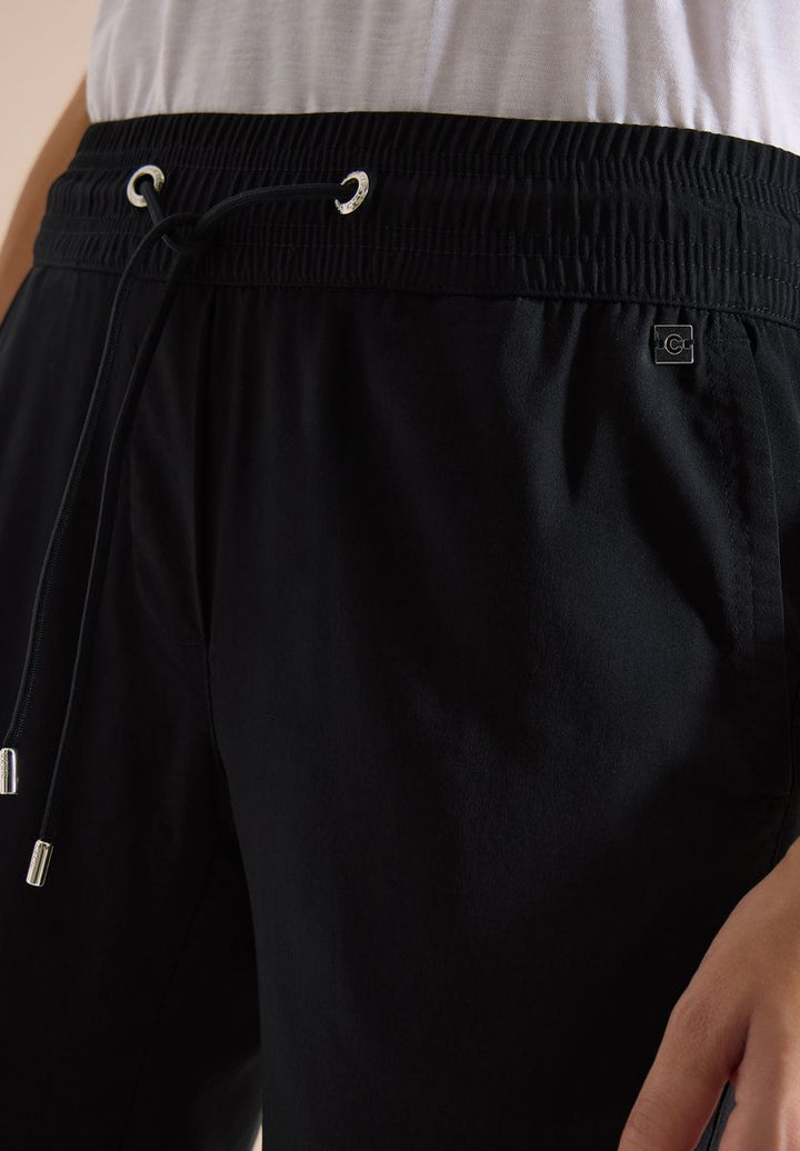 Mid Waist Slim Leg Hose im Casual Fit