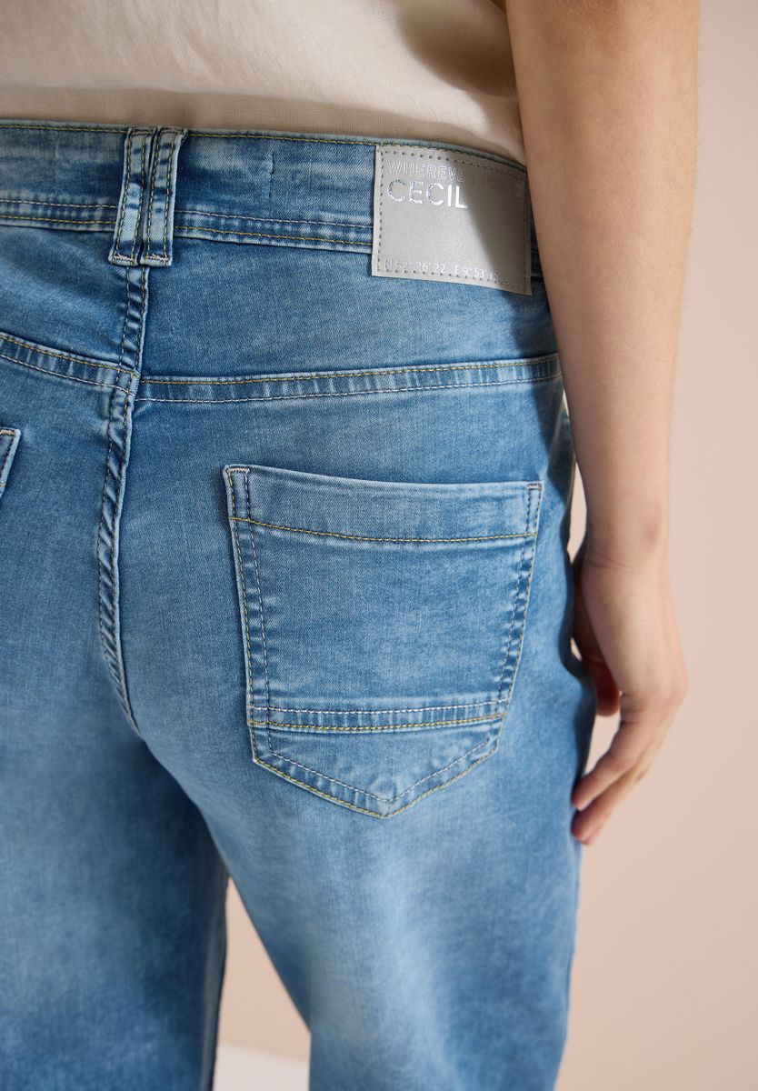 Wide Leg Jeansshorts im Loose Fit