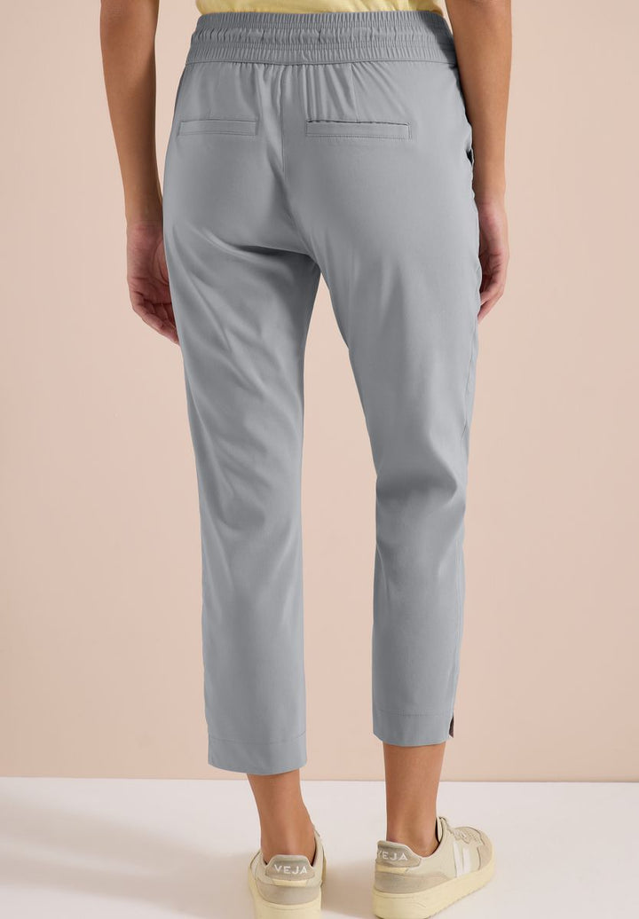 Mid Waist Slim Leg Hose im Casual Fit