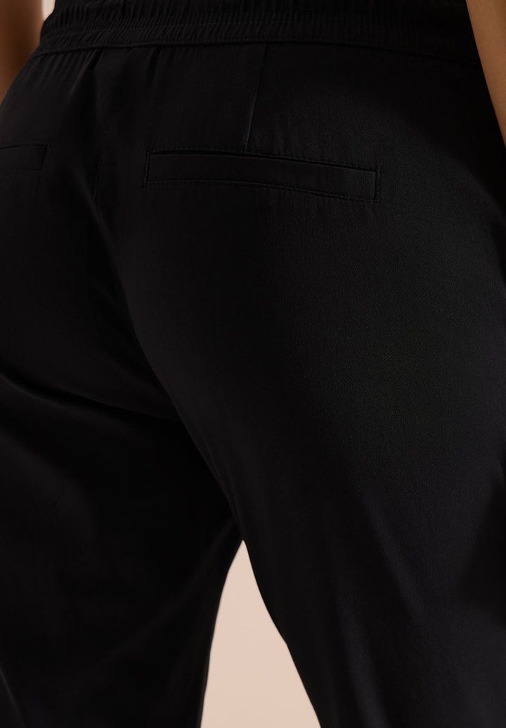 Mid Waist Slim Leg Hose im Casual Fit