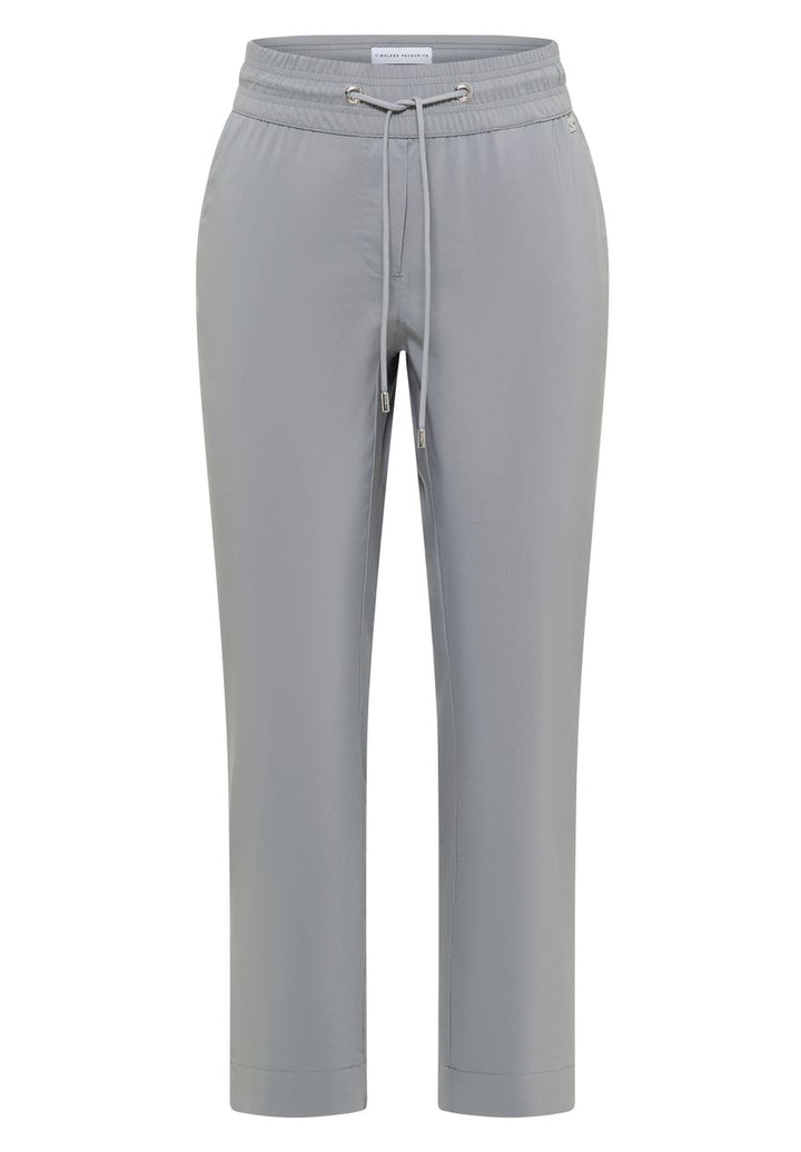 Mid Waist Slim Leg Hose im Casual Fit