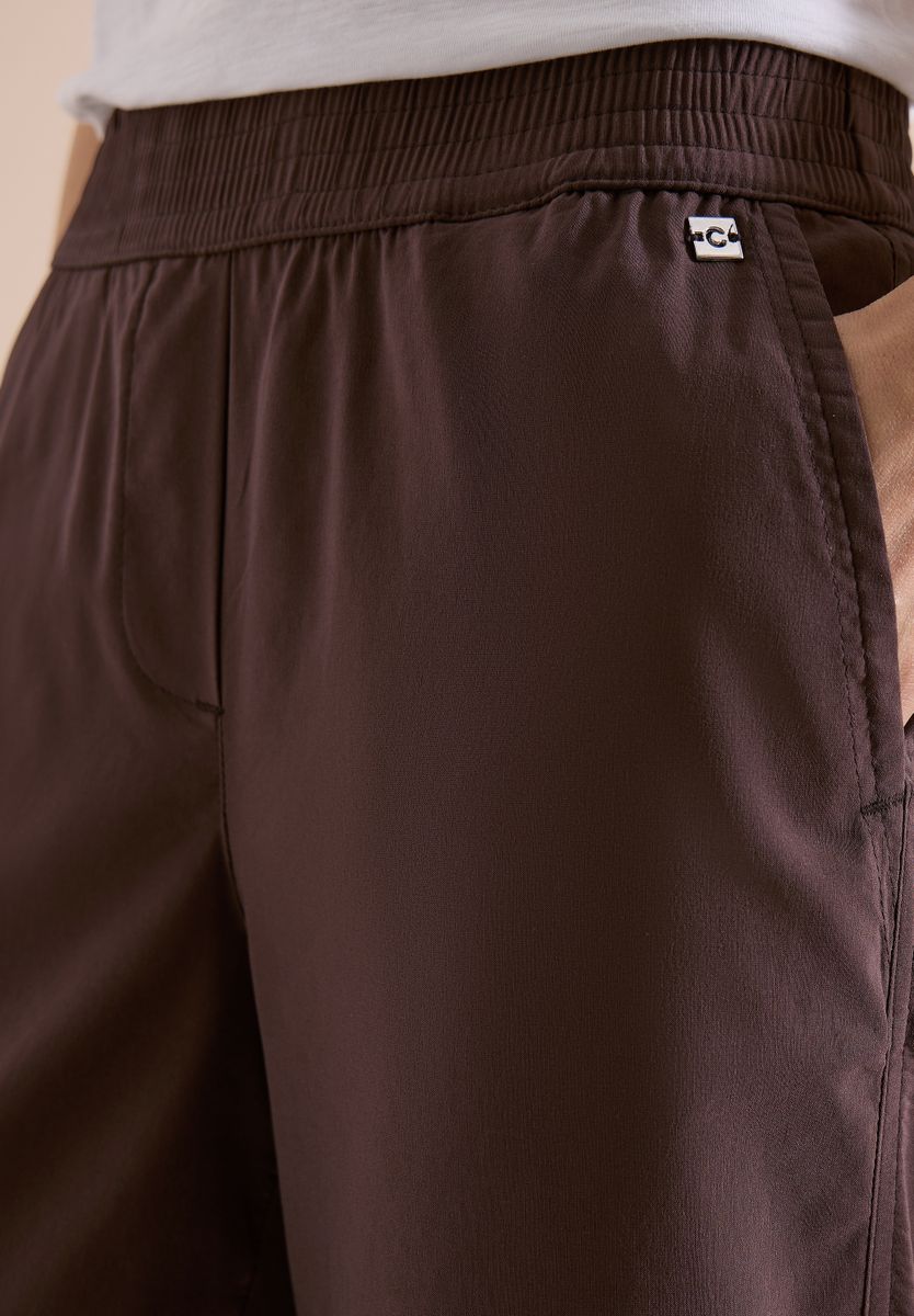 High Waist Wide Leg Hose im Loose Fit