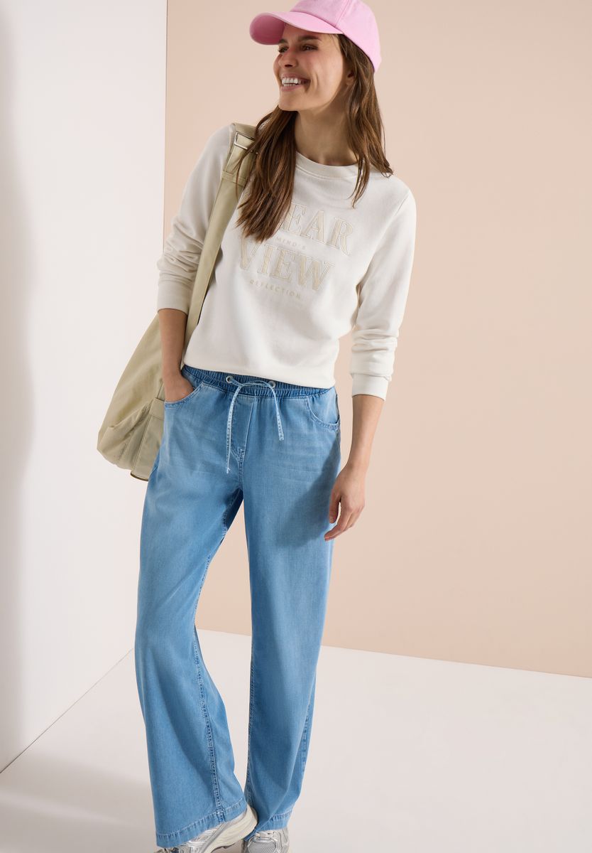 High Waist Wide Leg Jeans im Loose Fit