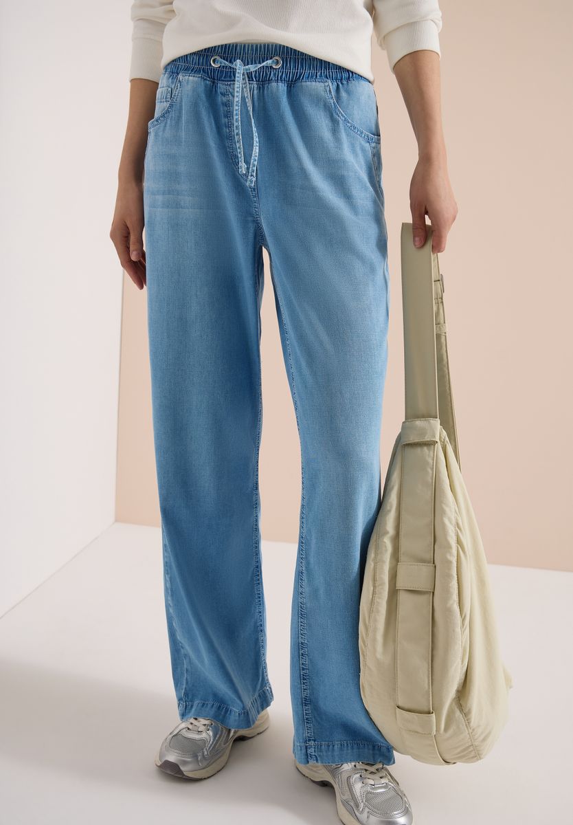 High Waist Wide Leg Jeans im Loose Fit