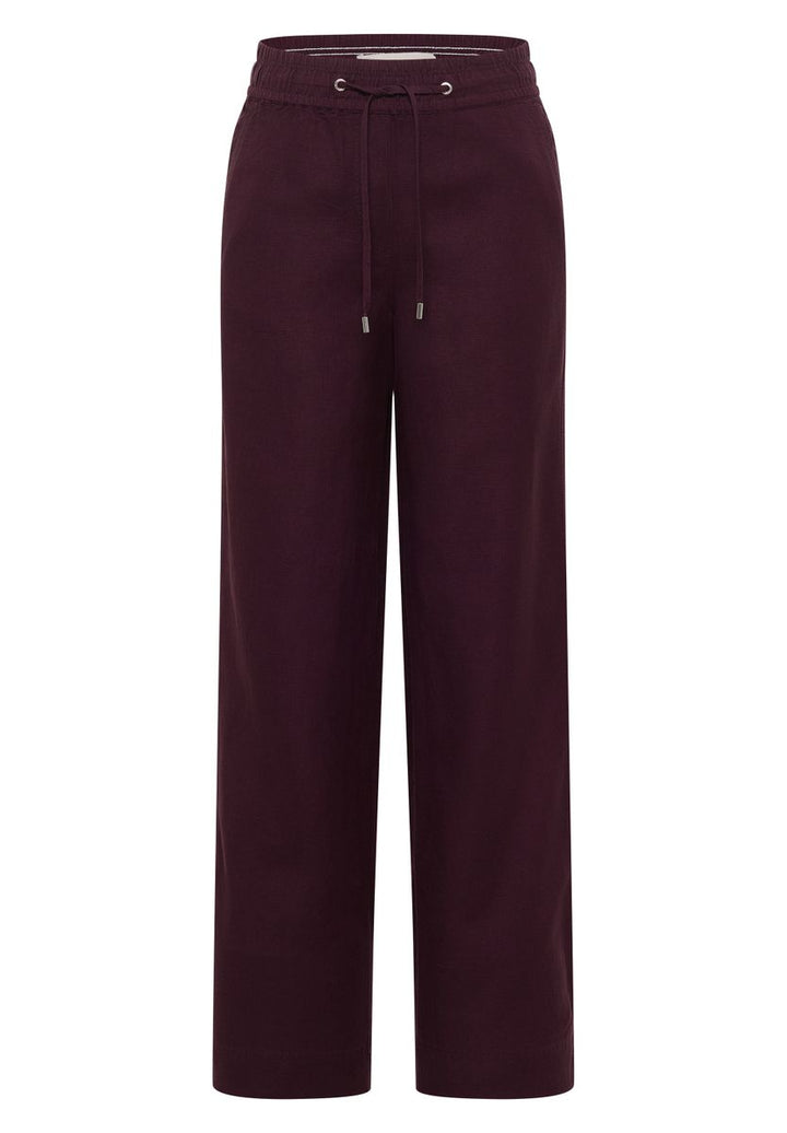 High Waist Wide Leg Hose aus Leinenmix