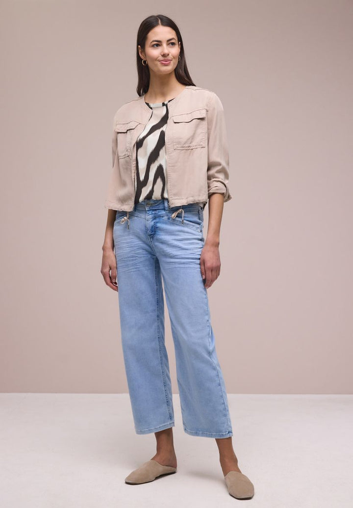 Dropped Shoulder Bluse mit Tapedetails