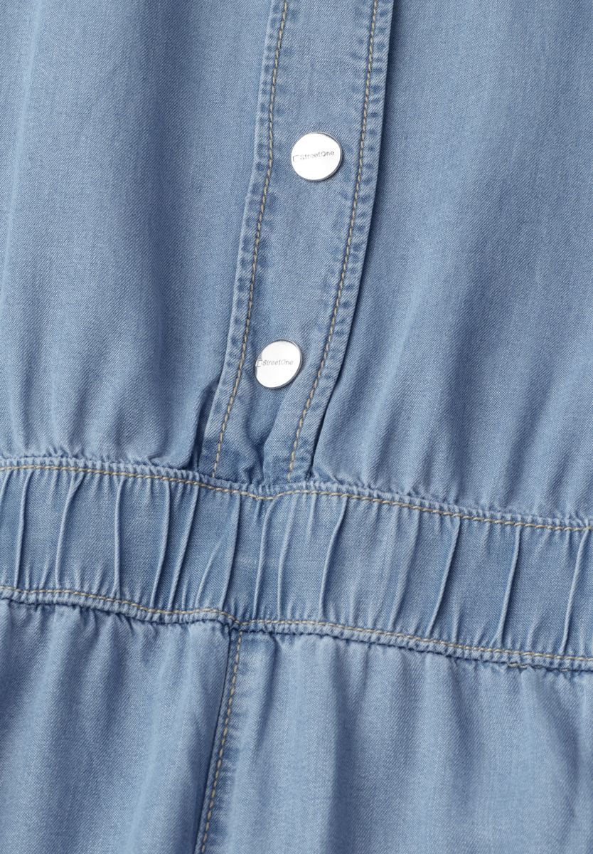 Wide Leg Jumpsuit im Washed-Look