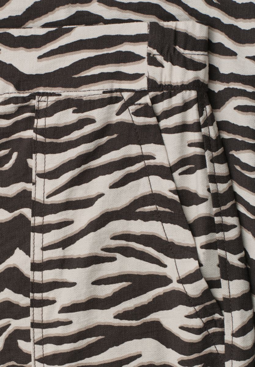 Wide Leg Hose im Loose Fit mit Animal Print