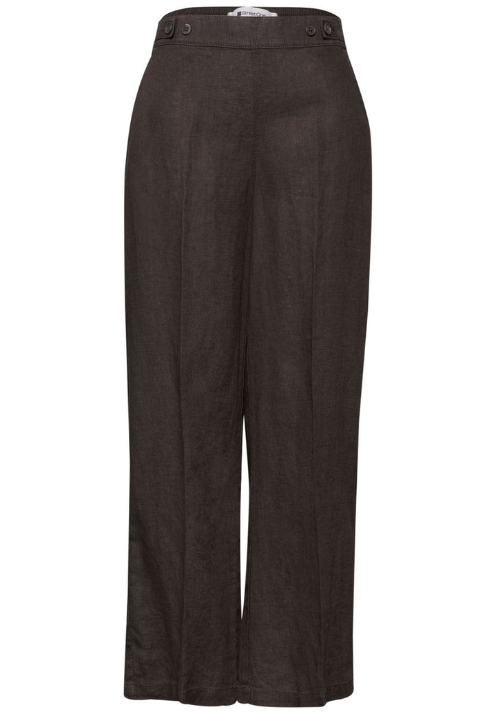 High Waist Wide Leg Hose aus Leinen