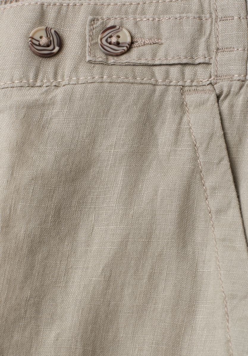 High Waist Wide Leg Hose aus Leinen