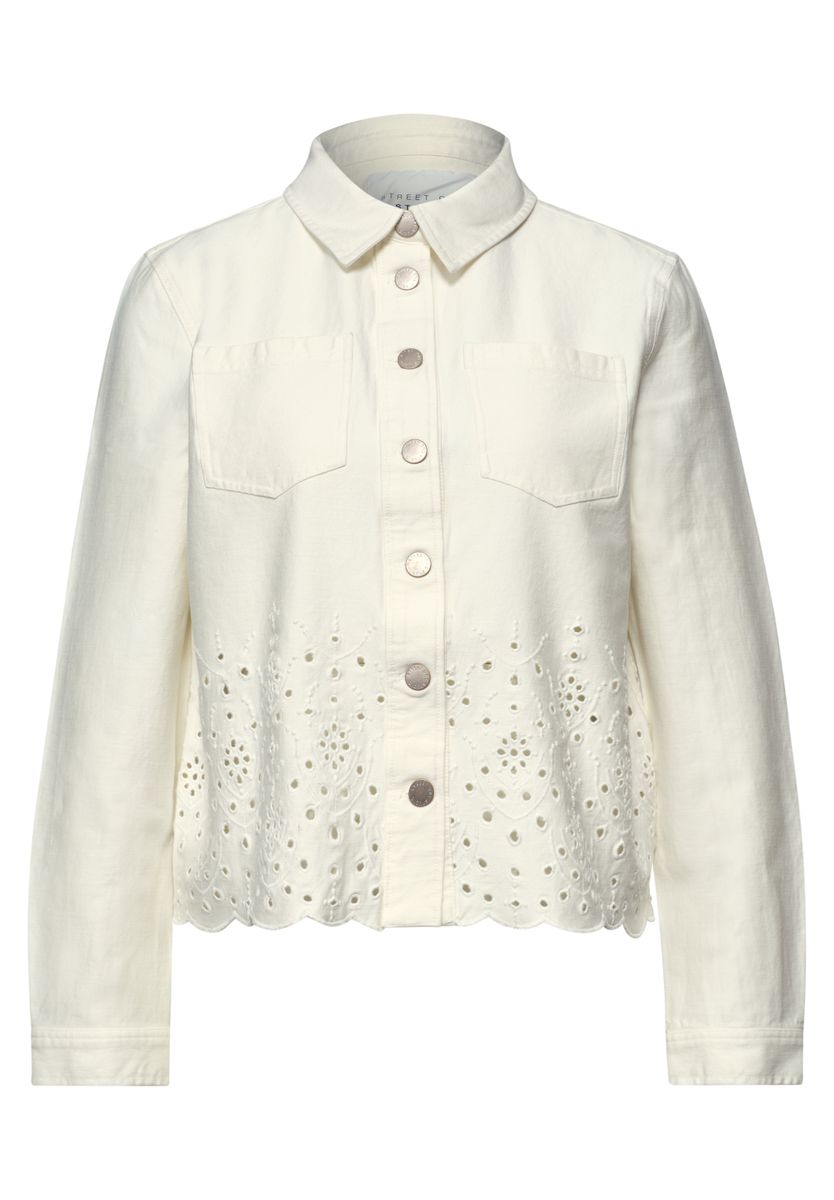 Langarm Overshirt mit Embroidery