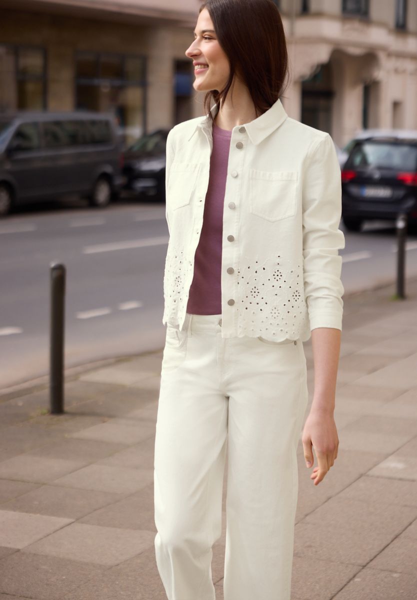 Langarm Overshirt mit Embroidery