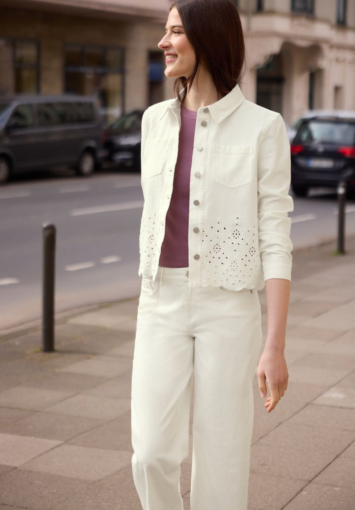 Langarm Overshirt mit Embroidery