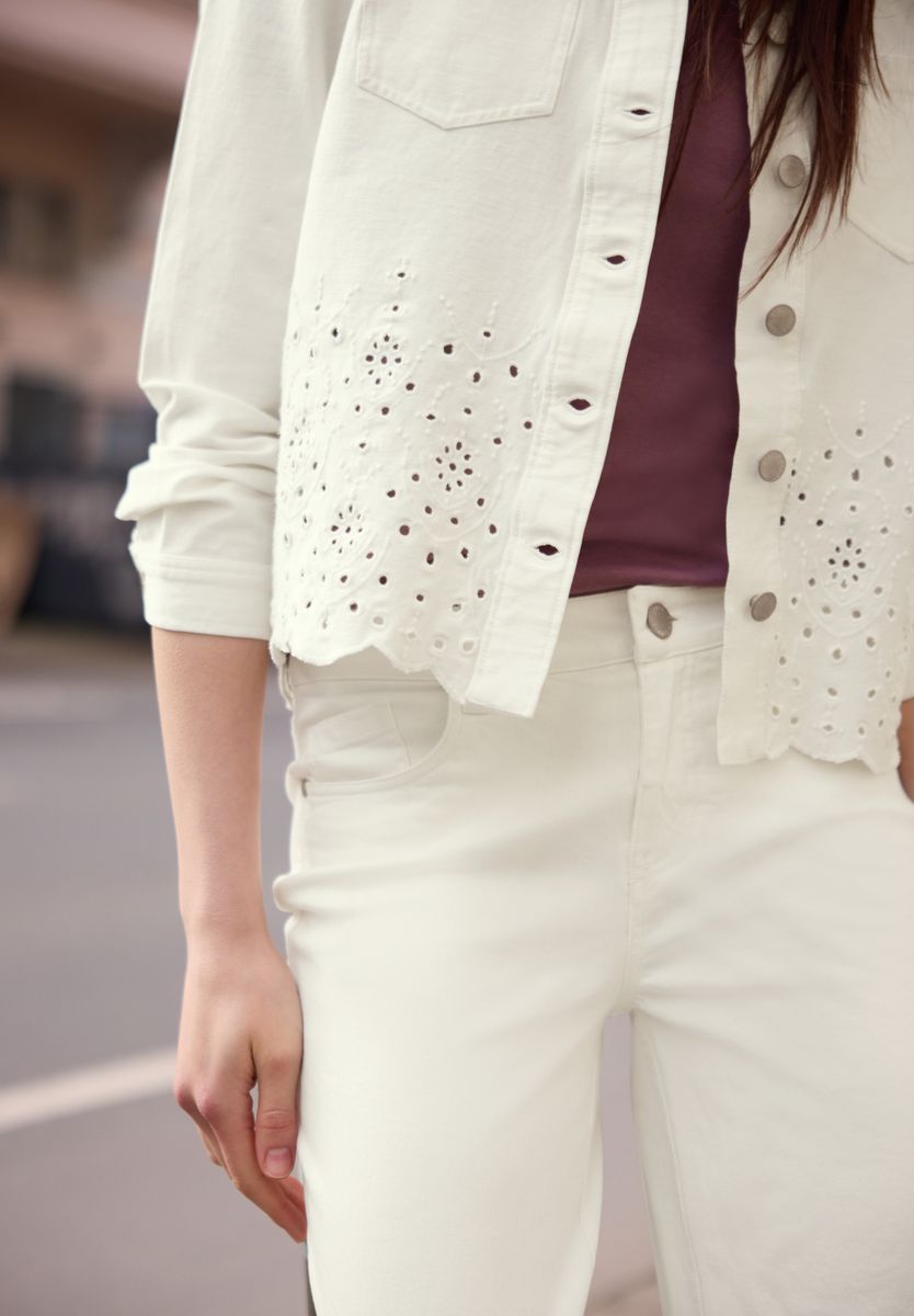 Langarm Overshirt mit Embroidery