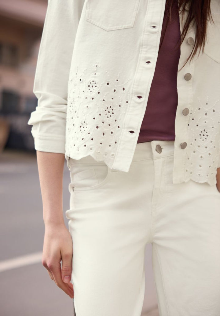 Langarm Overshirt mit Embroidery
