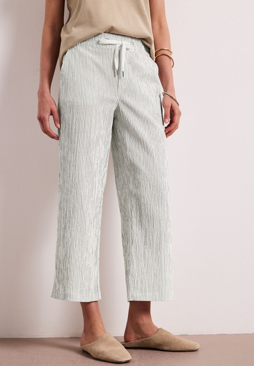 Wide Leg Hose im Loose Fit mit Streifen