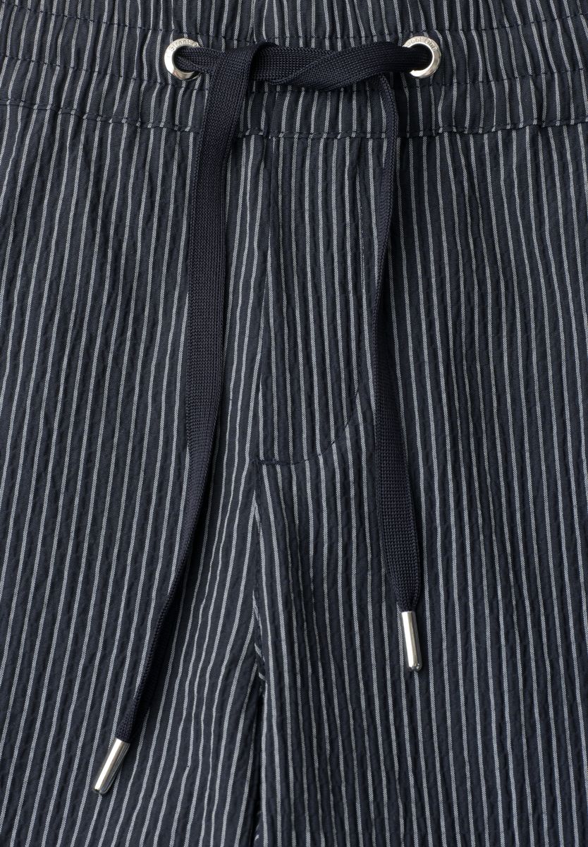 Wide Leg Hose im Loose Fit mit Streifen