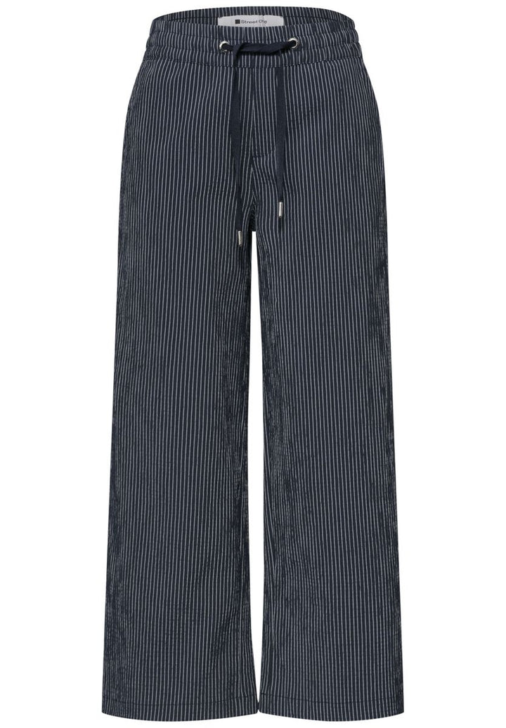 Wide Leg Hose im Loose Fit mit Streifen