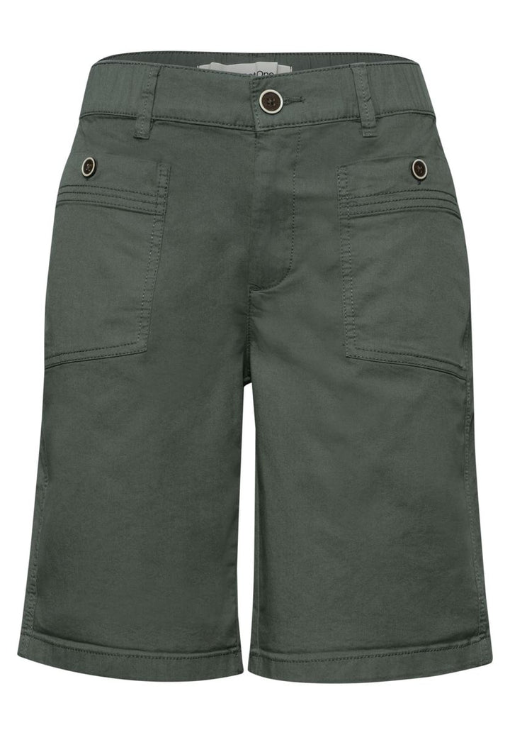 Straight Leg Bermuda mit Turn-Up