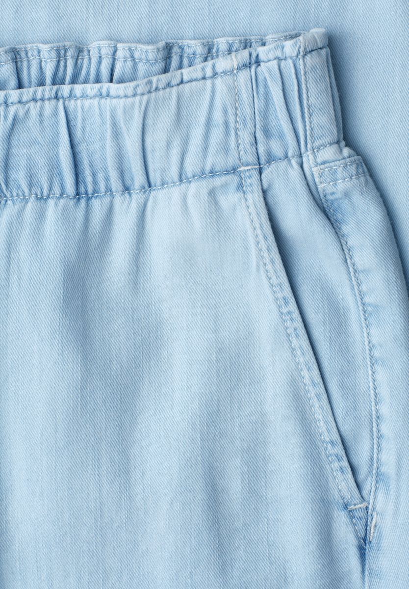 Wide Leg Jeans mit Paperbag-Bund