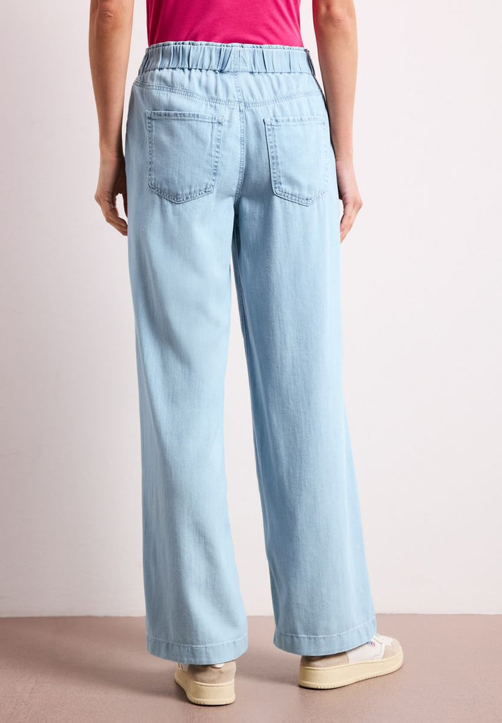 Wide Leg Jeans mit Paperbag-Bund