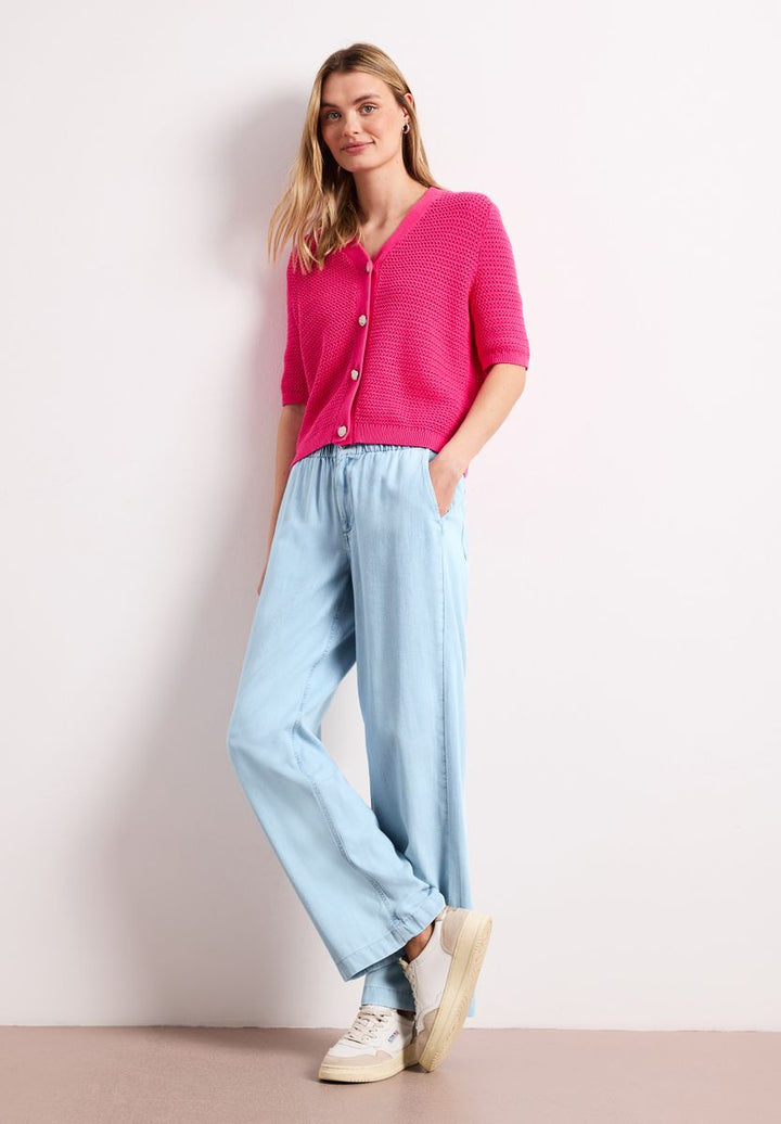 Wide Leg Jeans mit Paperbag-Bund