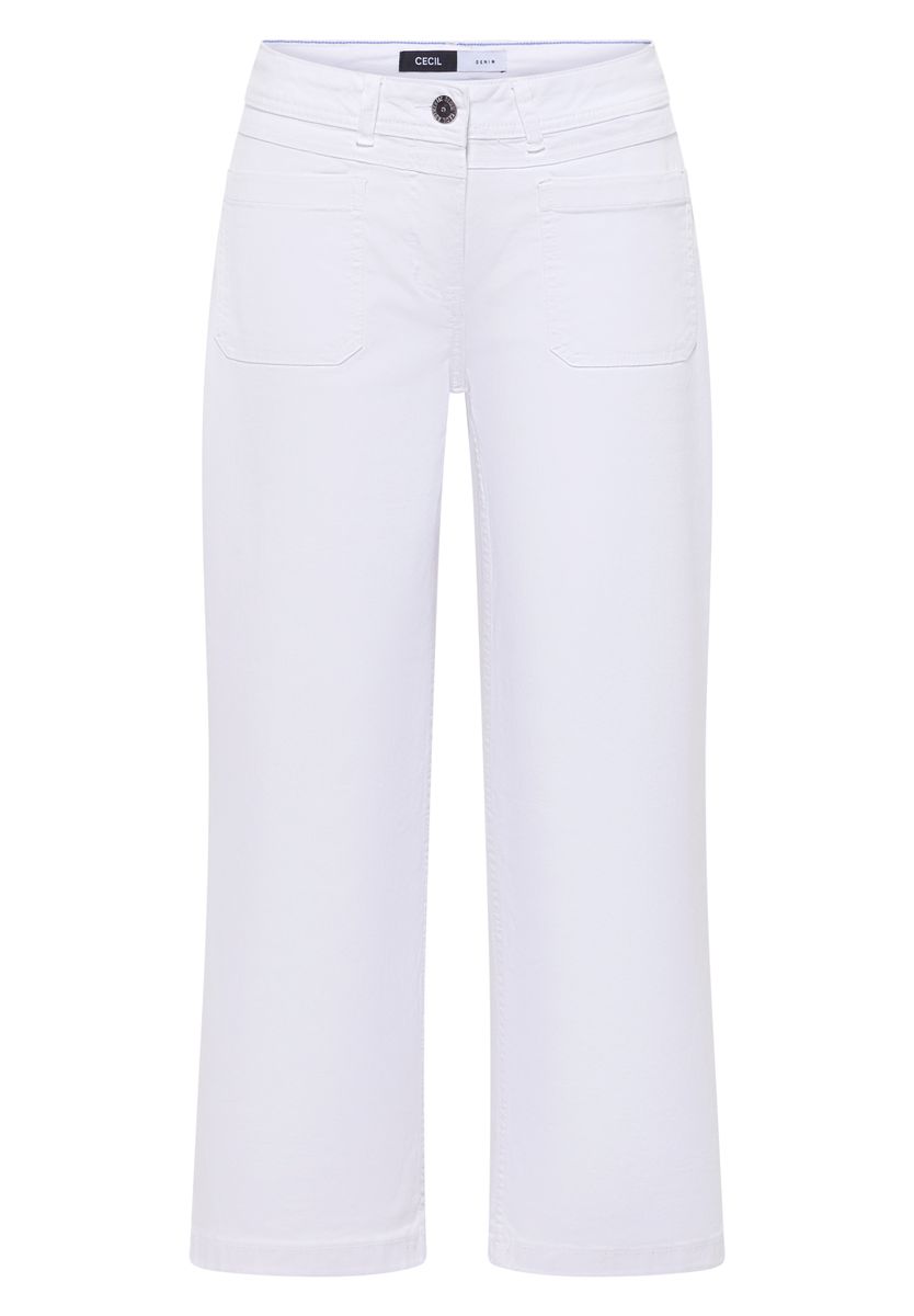 Wide Leg Jeans mit Patch Pockets