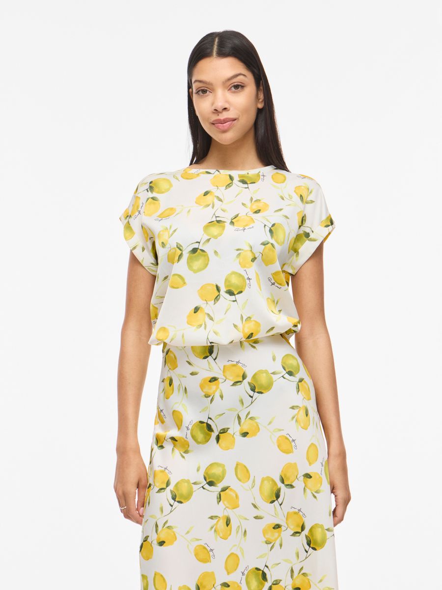 VIELLETTE S/S FULL SATIN TOP - NOOS