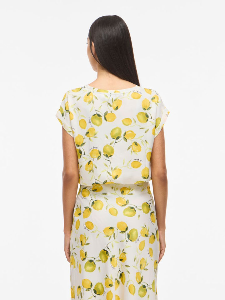 VIELLETTE S/S FULL SATIN TOP - NOOS