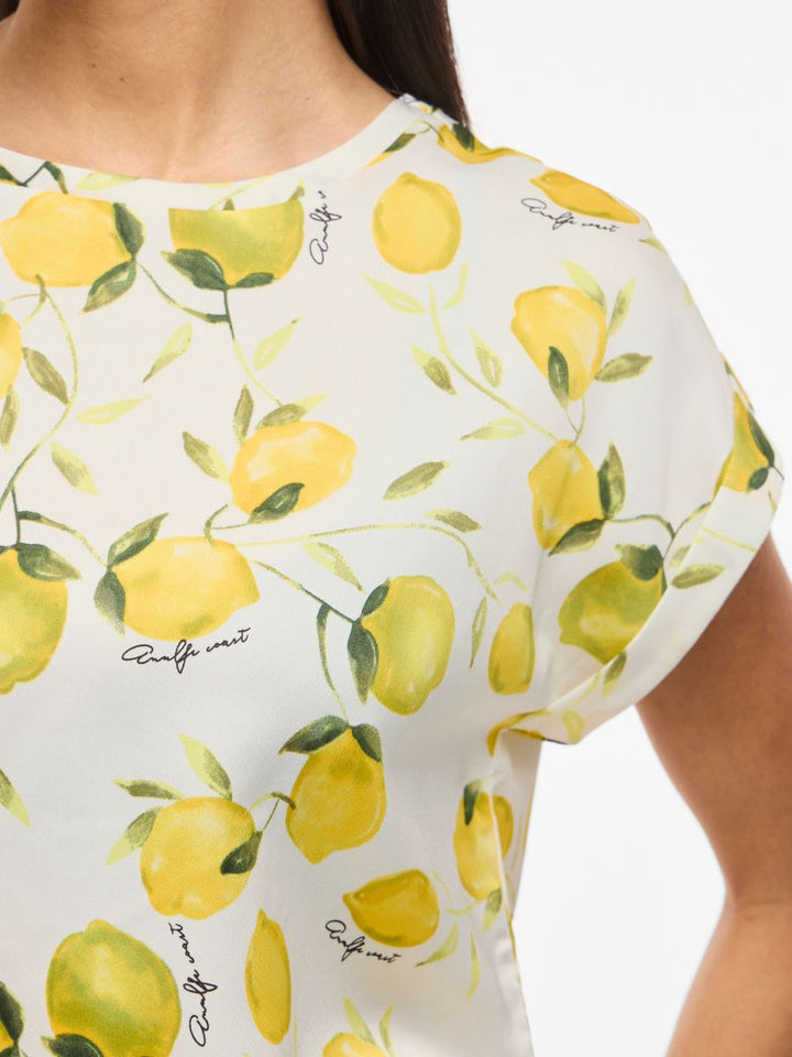 VIELLETTE S/S FULL SATIN TOP - NOOS