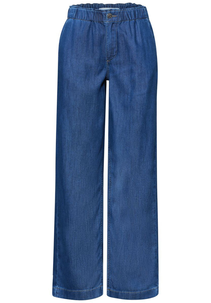 Wide Leg Jeans mit Paperbag-Bund