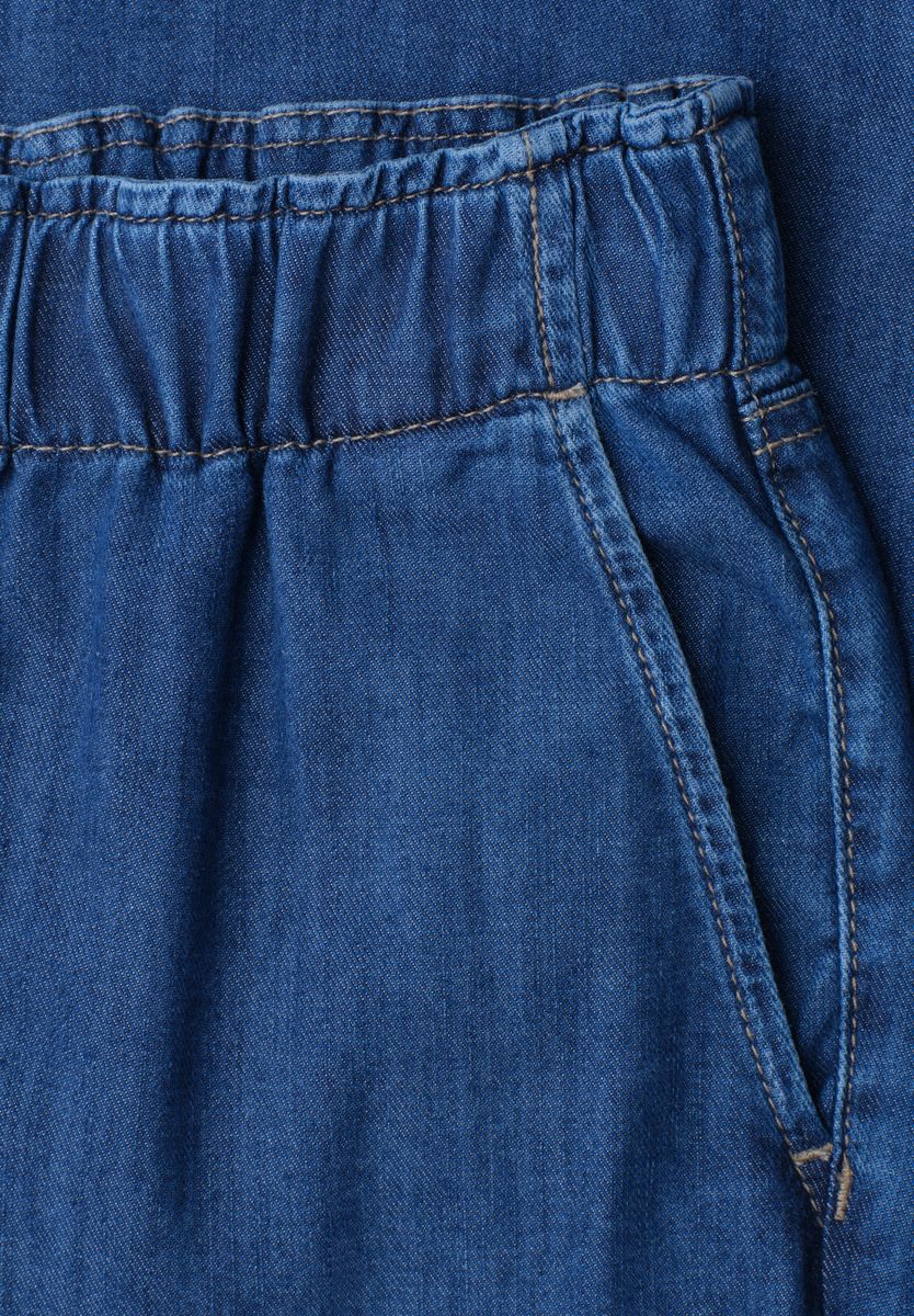 Wide Leg Jeans mit Paperbag-Bund